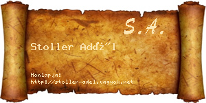 Stoller Adél névjegykártya